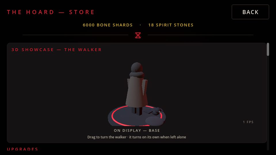The War-Hoard store with a 3D showcase of the walker